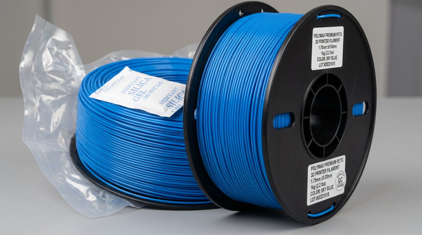 Quality PETG spool with neat winding and vacuum packaging – what to look for when buying filament