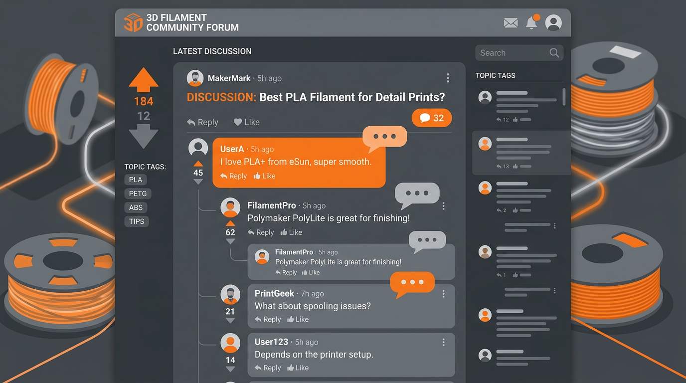 r/3Dprinting community discussing cheapest filament brands – Reddit thread analysis