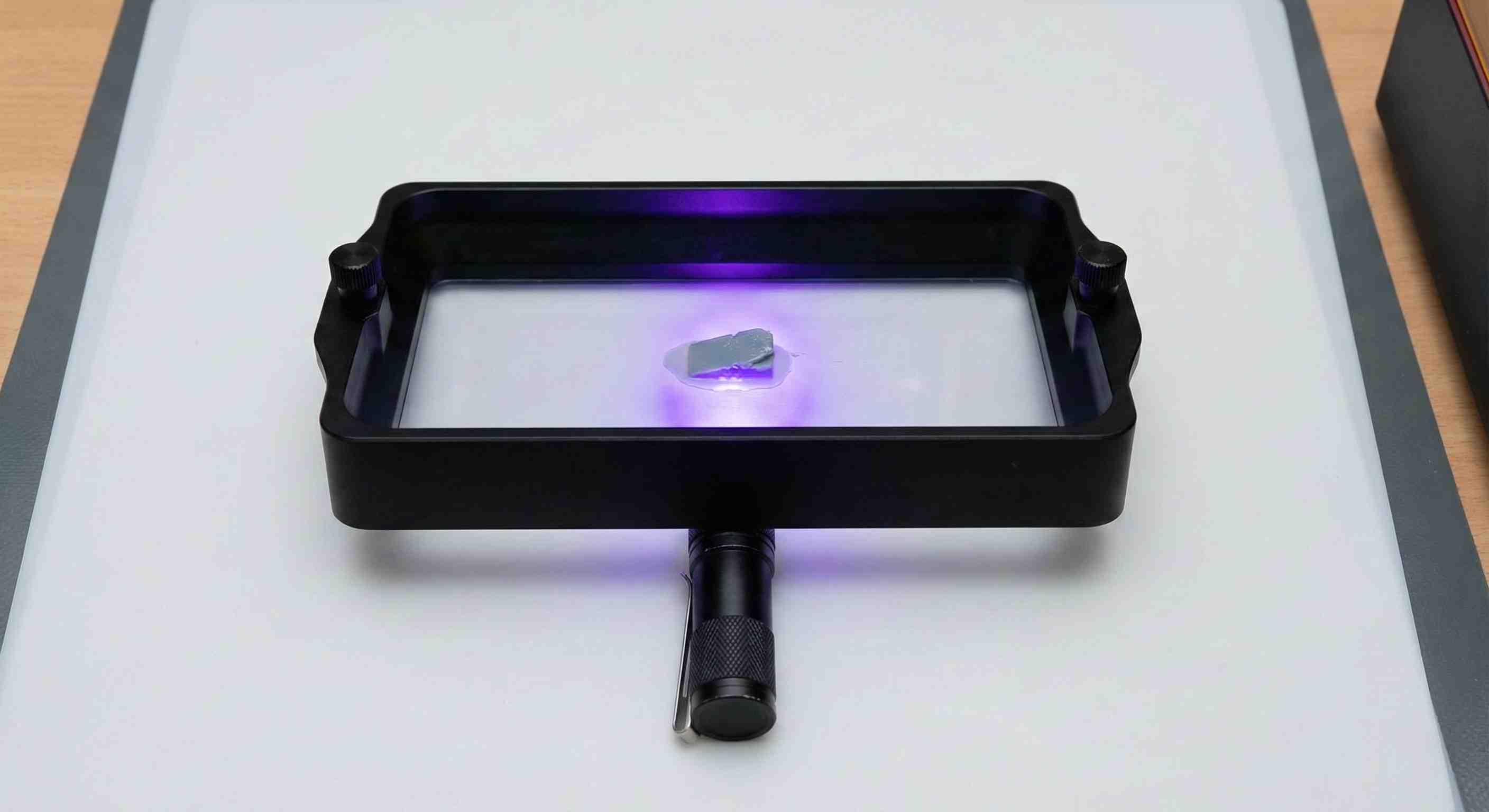 Using UV flashlight to remove stuck print from FEP – cure resin in place method